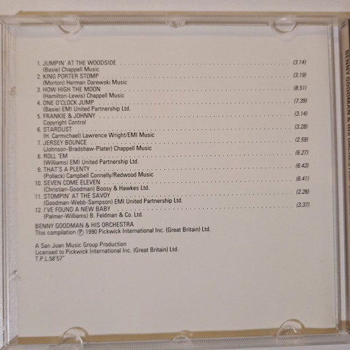 Benny Goodman And His Orchestra Jumpin' At The Woodside CD used