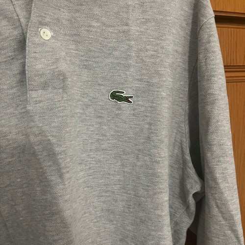 Lacoste Longsleeve Polo shirt, grey, size L