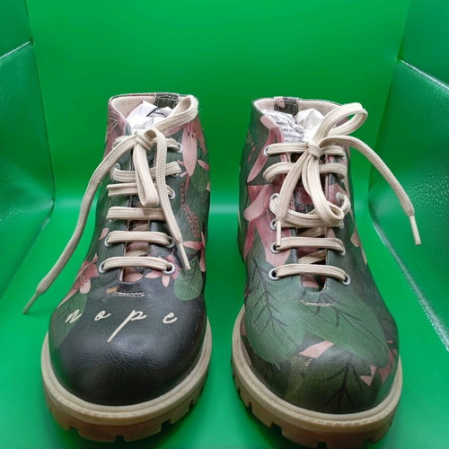 DOGO leather shoes hand-painted, like new, size 37