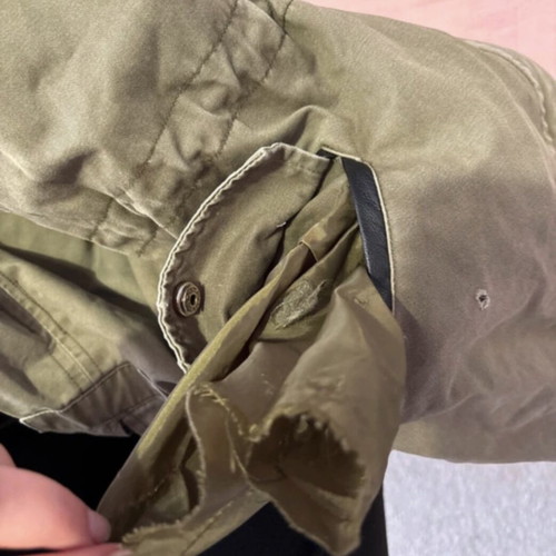 Winter jacket used with fur lining green