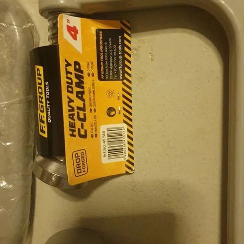FF-Group Heavy Duty Drop-Forged C-Clamps New Set of 2", 3", and 4"