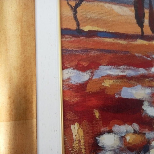 M. Occhini Canvas Painting with Frame like new