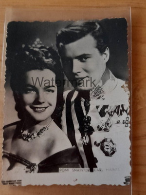 Romy Schneider Karl Hains Princess Sissi photos used, 2 pcs 8x6cm