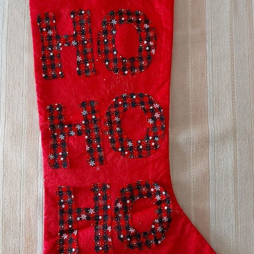 Christmas stocking large used, approximately 80 cm