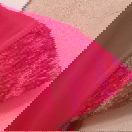 Φόρεμα για κορίτσι 8 ετών σαν καινούργιο, φουξια με γούνινο πανωφόρι