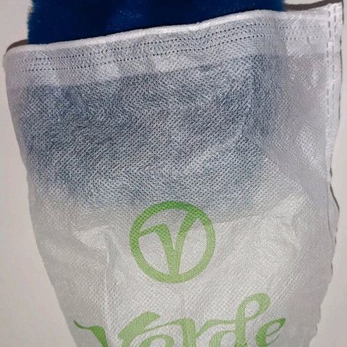 Small Verde wallet new, blue, soft and fluffy