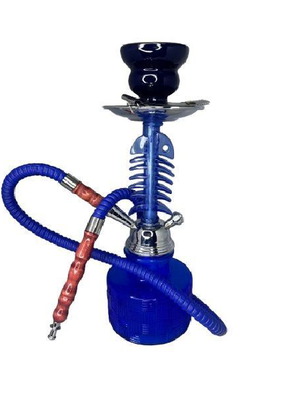 Blue hookah single 29cm new