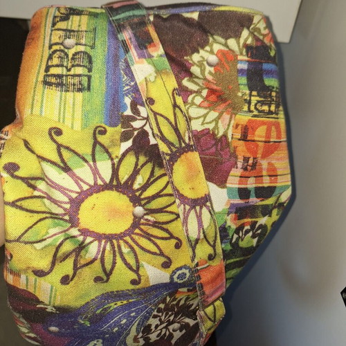 Desigual canvas handbag like new, multicolor