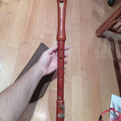 Wooden Flute Venus Vintage 65 cm Used with Original Case