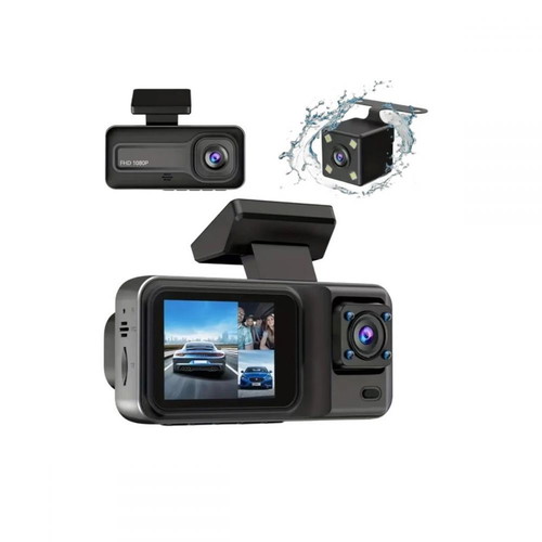 Car camera 3-channel HD DVR with dual and rear camera new