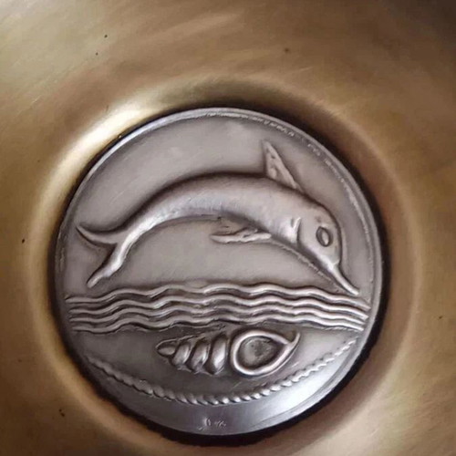 Lalaounis Decorative Plate 925 Silver Like New, 20 cm