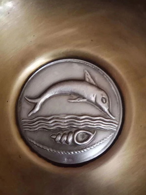 Lalaounis Decorative Plate 925 Silver Like New, 20 cm