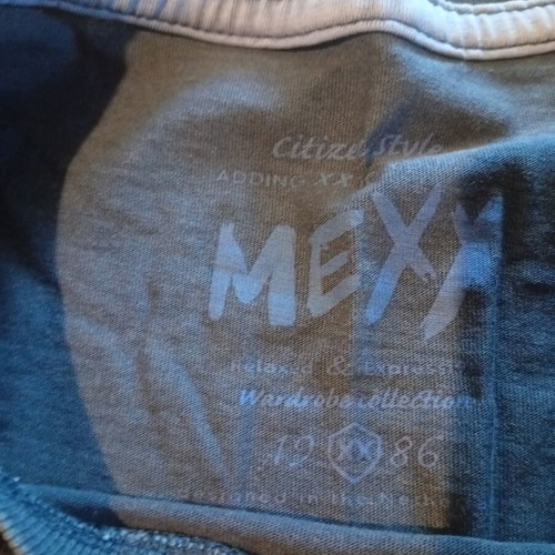 Mexx long sleeve shirt with vintage-style print, blue