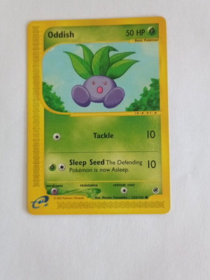 Oddish Pokemon κάρτα Expedition Base Set 122/165 μεταχειρισμένη