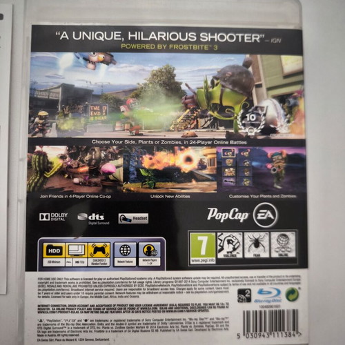 Plants vs. Zombies Garden Warfare PS3 game