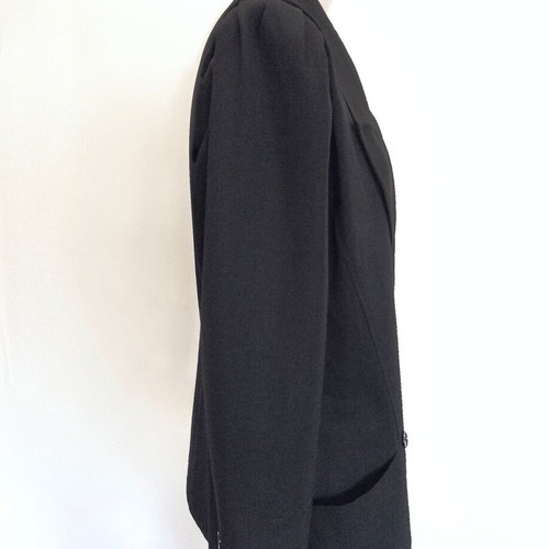 Emanuel Ungaro Women's Black Wool Blazer Jacket Size M like new
