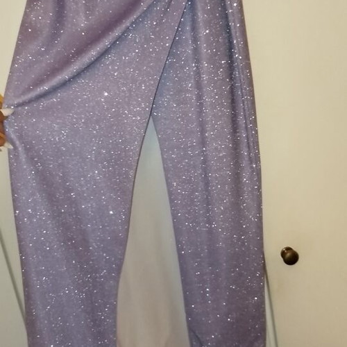 New Line purple iridescent maxi dress