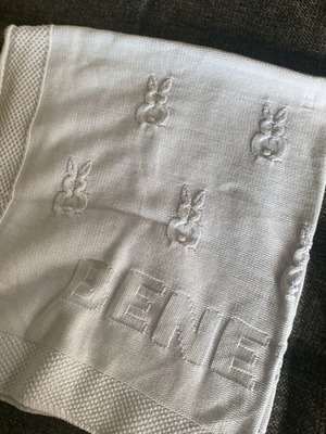 Benetton baby blanket blue new