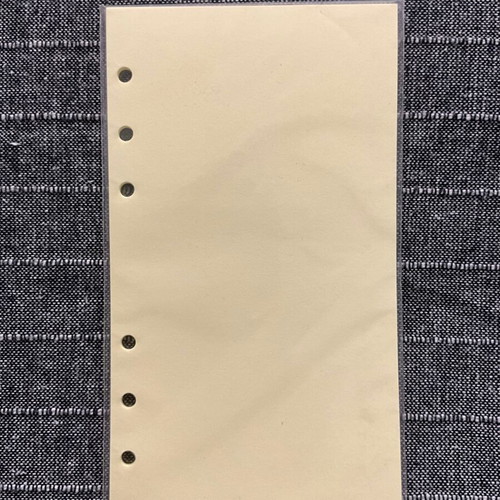 Yellow Personal refill paper 9.5 x 17 cm, 5 packs of 30 sheets