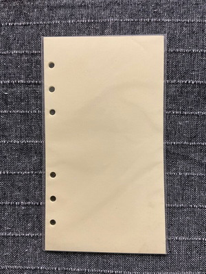 Yellow Personal refill paper 9.5 x 17 cm, 5 packs of 30 sheets