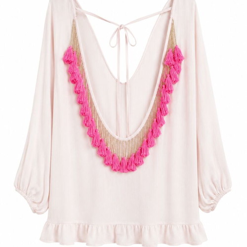 Kaftan like new, pink, size L