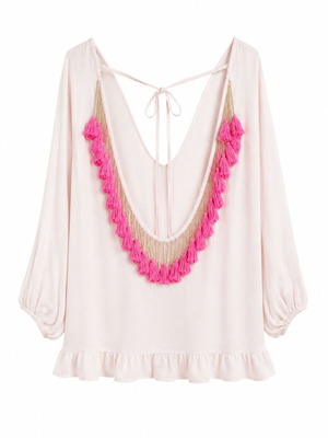 Kaftan like new, pink, size L