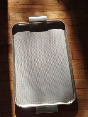 Vintage δίσκος σερβιρίσματος από ανοδιωμένο αλουμίνιο μεταχειρισμένος