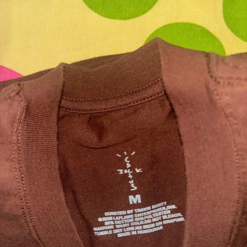 Travis Scott t-shirt medium brown like new