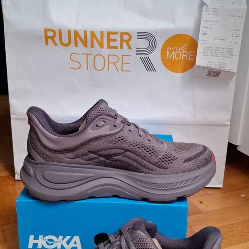HOKA Bondi 9 women's running shoes, anthracite, size 39 1/3