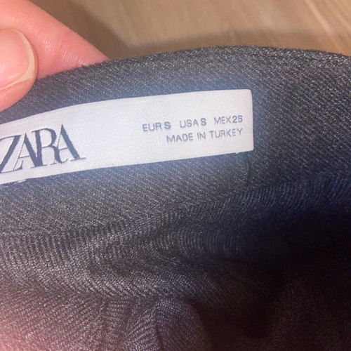 Zara midi pleated winter skirt dark gray like new Small