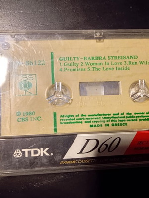 Barbra Streisand Guilty audio cassette like new
