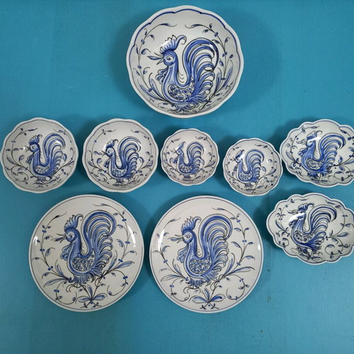 Vintage handmade dish set used from Portugal