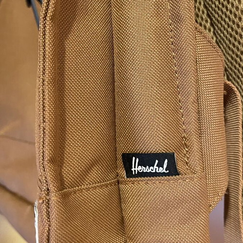 Herschel backpack brown and beige with blue strap