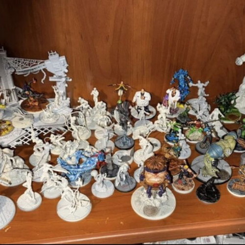 Marvel Crisis Protocol collection used, painted figures and terrain set