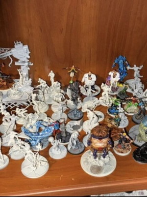 Marvel Crisis Protocol collection used, painted figures and terrain set