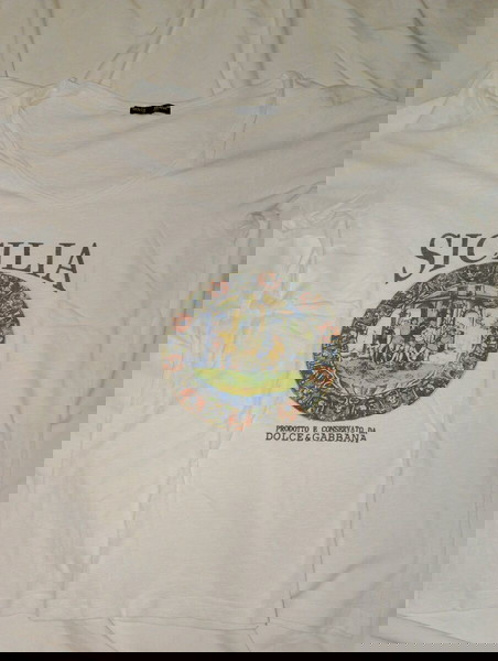 dolce & Gabbana white t shirt sicilia