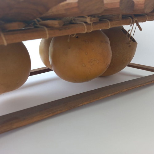 Balafon African handmade xylophone used, 90's, 12 keys