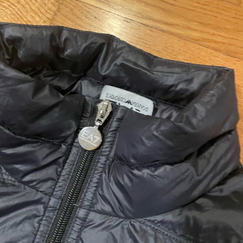 Emporio Armani EA7 puffer jacket black size S new