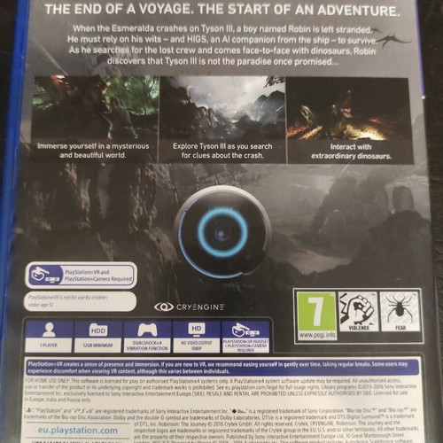 Robinson The Journey PS4 game used