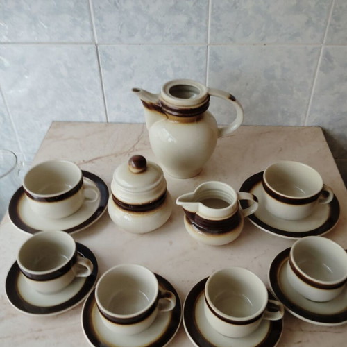Bulgarian coffee set from the 80s used