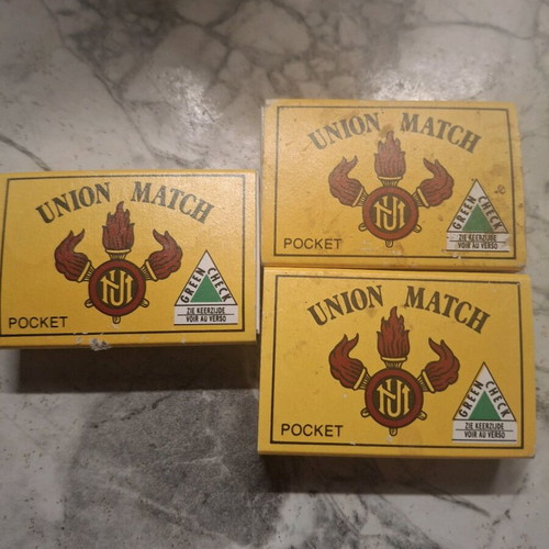 Vintage matchboxes like new