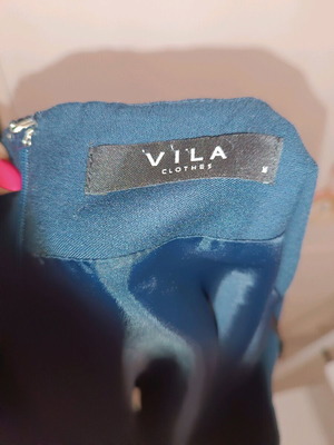 Vila skirt blue like new, short airy with lining