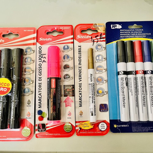 Markers new, assorted colors in packaging
