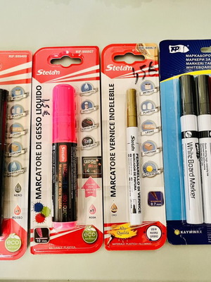 Markers new, assorted colors in packaging