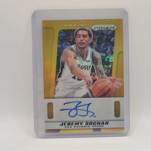 Jeremy Sochan 2024-25 Panini Prizm Deca Basketball Signatures Prizm Gold 07/10