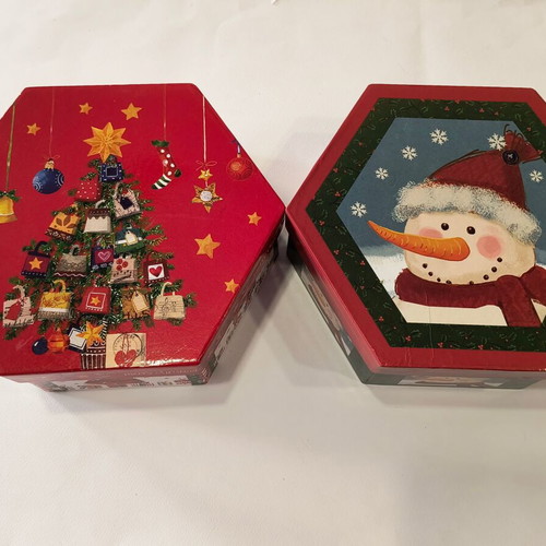 Christmas boxes new, pack of 2 pieces