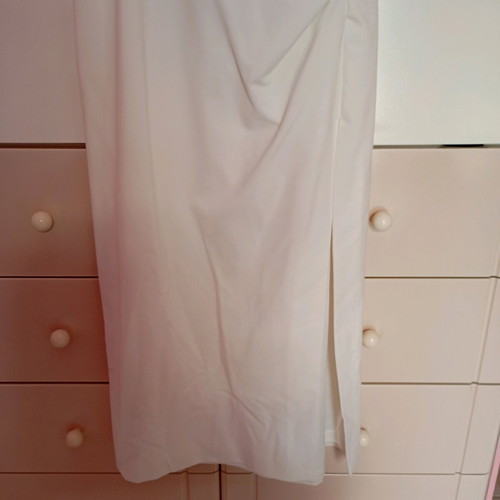 Midi dress Zara new, white with waist cutouts