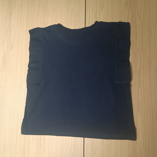 Zara black top with gold buttons, 100% cotton, new