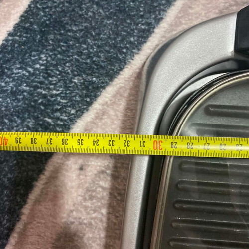Electric grill 2-in-1 with glass lid like new, 50x31cm