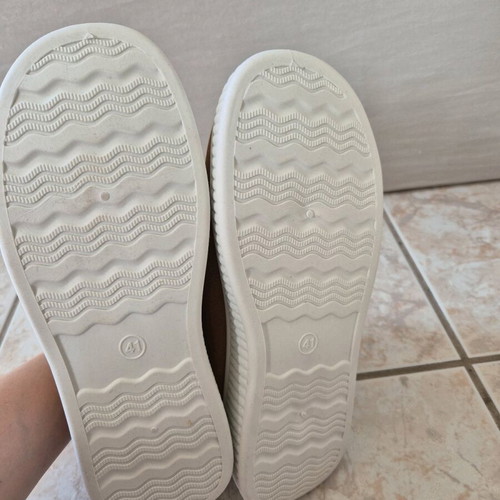 Women's winter casual sneakers new, beige brown, size 38